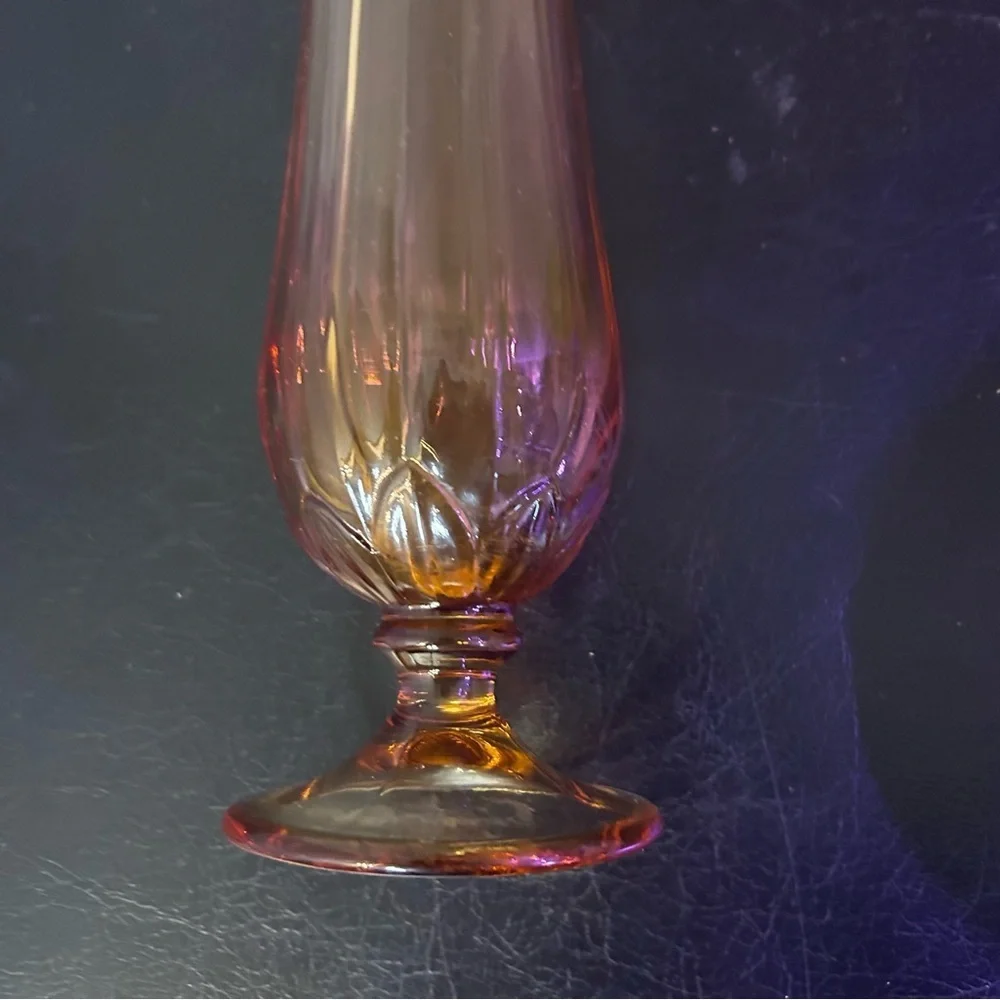 Amber Glass Tulip Vase - Home Accents viking swung vase amber honey